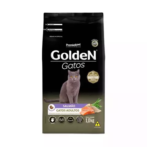 GOLDEN FORMULA GATOS ADULTOS SALMÃO 10,1 KG