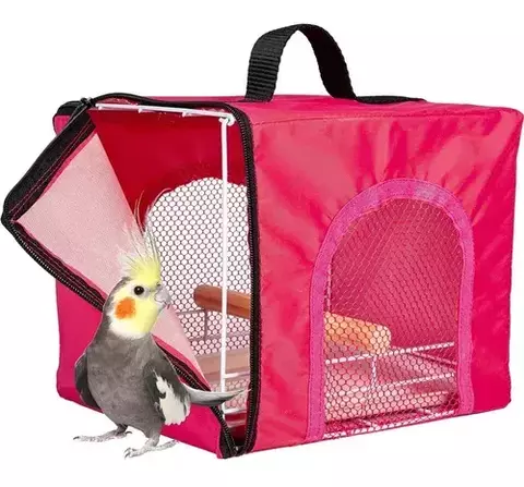 BOLSA TRANSPORTER PARA CALOPSITA JEL PLAST - ROSA