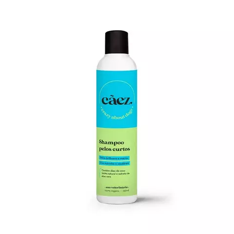 SHAMPOO PELOS CURTOS CÃEZ 100% VEGANO 250ML