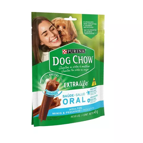 DOG CHOW ORAL EXTRA LIFE PORTE PEQUENO 45GR