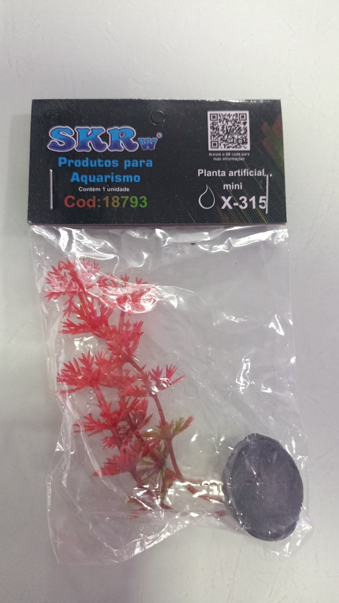PLANTA ARTIFICIAL MINI VERMELHA SKRw