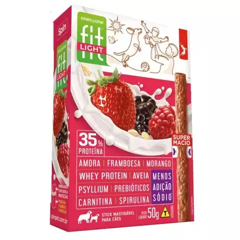 SPIN PET STICK FIT LIGHT FRUTAS 50G