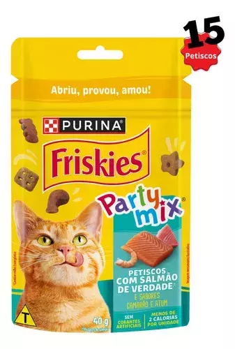 FRISKIES PARTY MIX CAMARÃO 40G