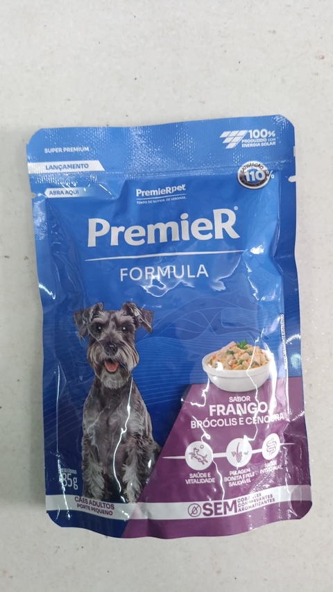 SACHÊ PREMIER FORMULA CÃO ADULTO FRANGO BROCOLIS E CENOURA 85G