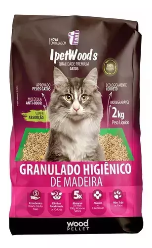 IPETWOODS GRANULADO DE MADEIRA 2KG