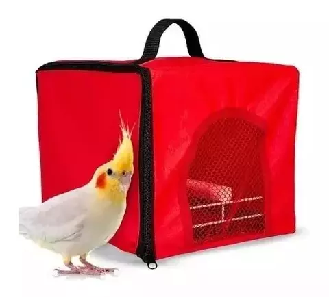 BOLSA TRANSPORTER PARA CALOPSITA JEL PLAST - VERMELHO