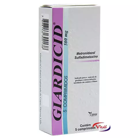 GIARDICID 500MG - 5 COMPRIMIDOS