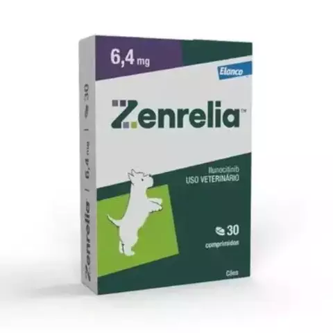 TRATAMENTO DERMATOLÓGICO ELANCO ZENRELIA CÃES 6,4MG C/30 COMP