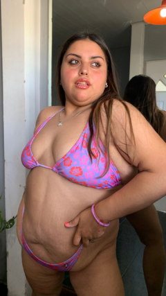 Bikini lila flores. - comprar online