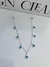 Choker pingentes olhos gregos corrente cadeado - comprar online