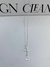 Gravatinha 60CM 2 triângulos vazados veneziana - Lumari Pratas