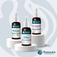 KIT 3 SÉRUNS - Hialurônico, Resveratrol e Anti-oleosidade