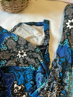 Imagem do Vestilo longo azul estam P