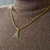 Anniyo-Pingente inicial banhado a ouro para homens e mulheres, AZ Colares, Corre - GM store