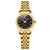 Chenxi feminino ouro & prata clássico relógio de quartzo feminino elegante