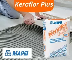 Pegamento Ceramica Adhesivo Keraflor Plus Gris Mapei X 30 Kg.