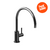 Griferia de Cocina Hidromet Monocomando Mini Cocina Curvo Black Mod: 02070NEGR