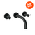 Griferia Lavatorio Pared Hidromet Jet Black Negra 03780