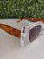 Óculos Zara - Solar Acetato trasparentee e hastes tartarugado lente marrom degradê - comprar online