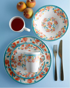 Set Vajilla Platos 16 Piezas Cerámica Apto Microonda Nahla - comprar online