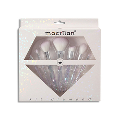 Kit de 7 pincéis Diamond Macrilan - Cantinho da Nanni
