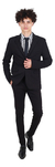 Traje Hombre Ambo Vestir Saco Pantalon Slim Fit Gabardina en internet