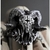 Nova Venda Quente Punk Gothic Satan Demon Skull Ring Jóias De Motocicleta Criativa De Moda Européia E Americana 2024