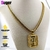 Colar Cordão De Moeda Antiga Corrente de Masculino Cadeado Pingente Cassino Numero 7 Top de ouro 18K - loja online