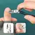 Kit profissional de cuidados com unhas em aço inoxidável, manicure e pedicure com estojo de viagem, preparação on-the-go, 18 unid. - comprar online