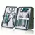 Kit profissional de cuidados com unhas em aço inoxidável, manicure e pedicure com estojo de viagem, preparação on-the-go, 18 unid.