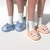 Chinelos de tubarão para homens e mulheres, sapatos casuais para praia antiderrapantes, monocromáticos, Eva, novo estilo, moda, verão - BDP EXPLODE
