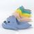 Chinelos de tubarão para homens e mulheres, sapatos casuais para praia antiderrapantes, monocromáticos, Eva, novo estilo, moda, verão - BDP EXPLODE