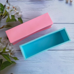 Molde De Silicona Rectangular Liso Especial Para Jabones en internet