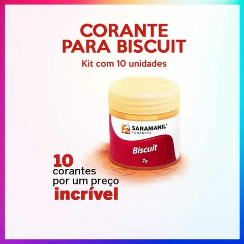 Kit 10 Cores de Biscuit (Escolha após a compra)