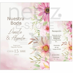 Invitaciones XV Años Floral - tienda en línea