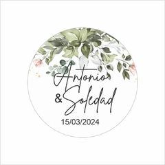 Etiqueta circular BODA - comprar en línea