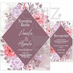 Imagen de Invitaciones Boda Color Morado
