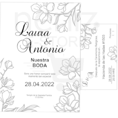 Invitaciones Boda Color Gris