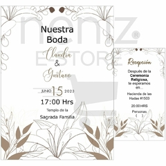 Imagen de Invitaciones Boda Color Terracota
