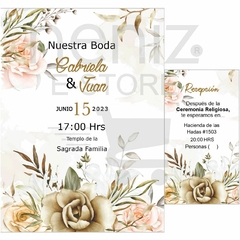 Invitaciones Boda Con Dorado - tienda en línea
