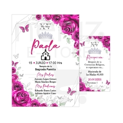 Invitaciones XV Años Fiusha / Bubambilia / Rosa Fuerte - Neniz E-store