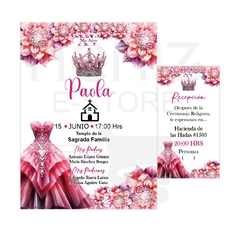 Invitaciones XV Años Fiusha / Bubambilia / Rosa Fuerte - comprar en línea