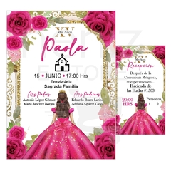 Invitaciones XV Años Fiusha / Bubambilia / Rosa Fuerte en internet