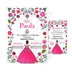 Invitaciones XV Años Mexicanas