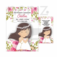 Invitaciones Primera Comunión Niña - tienda en línea