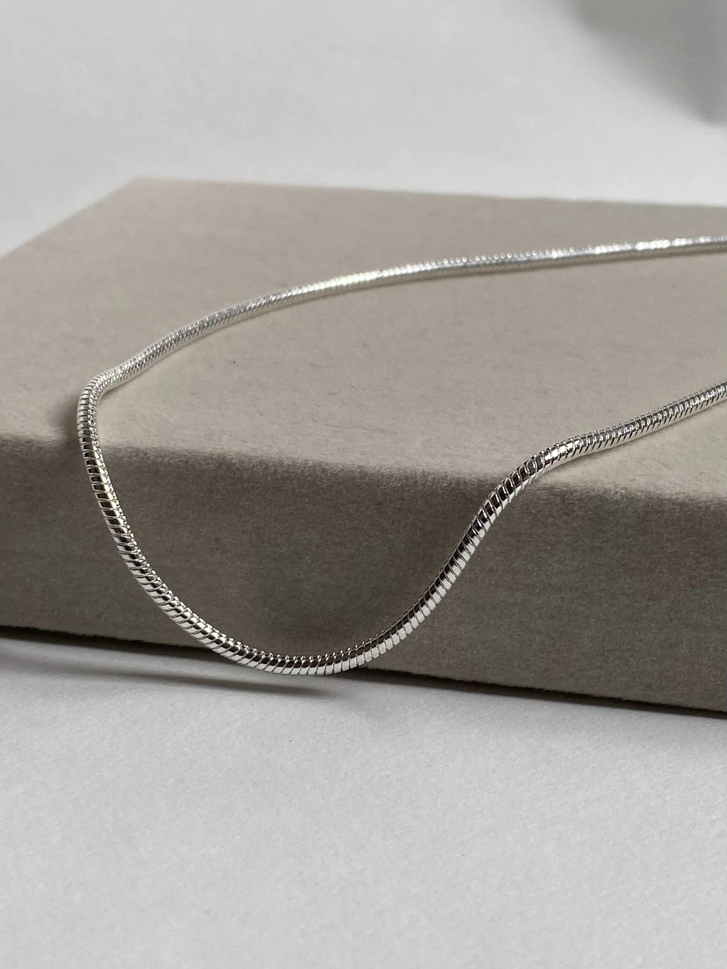 Choker rabo de rato folheado