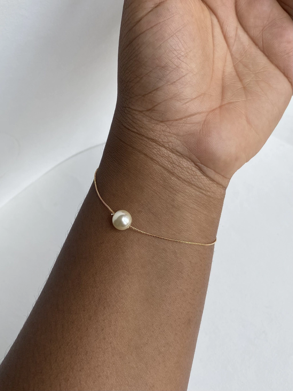 Pulseira pérola semijoia
