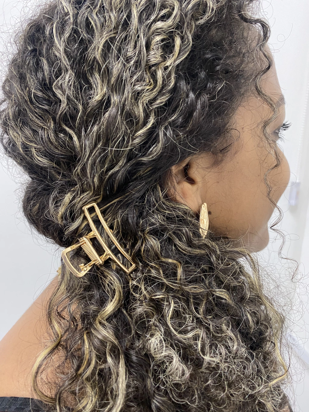 Presilha de cabelo retangular peq.