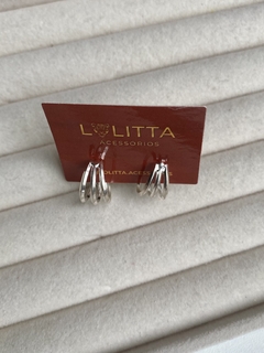 Argola tripla fina - comprar online