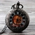 Imagem do Relógio de bolso mecânico com corrente Fob para homens, vento de mão retrô,
